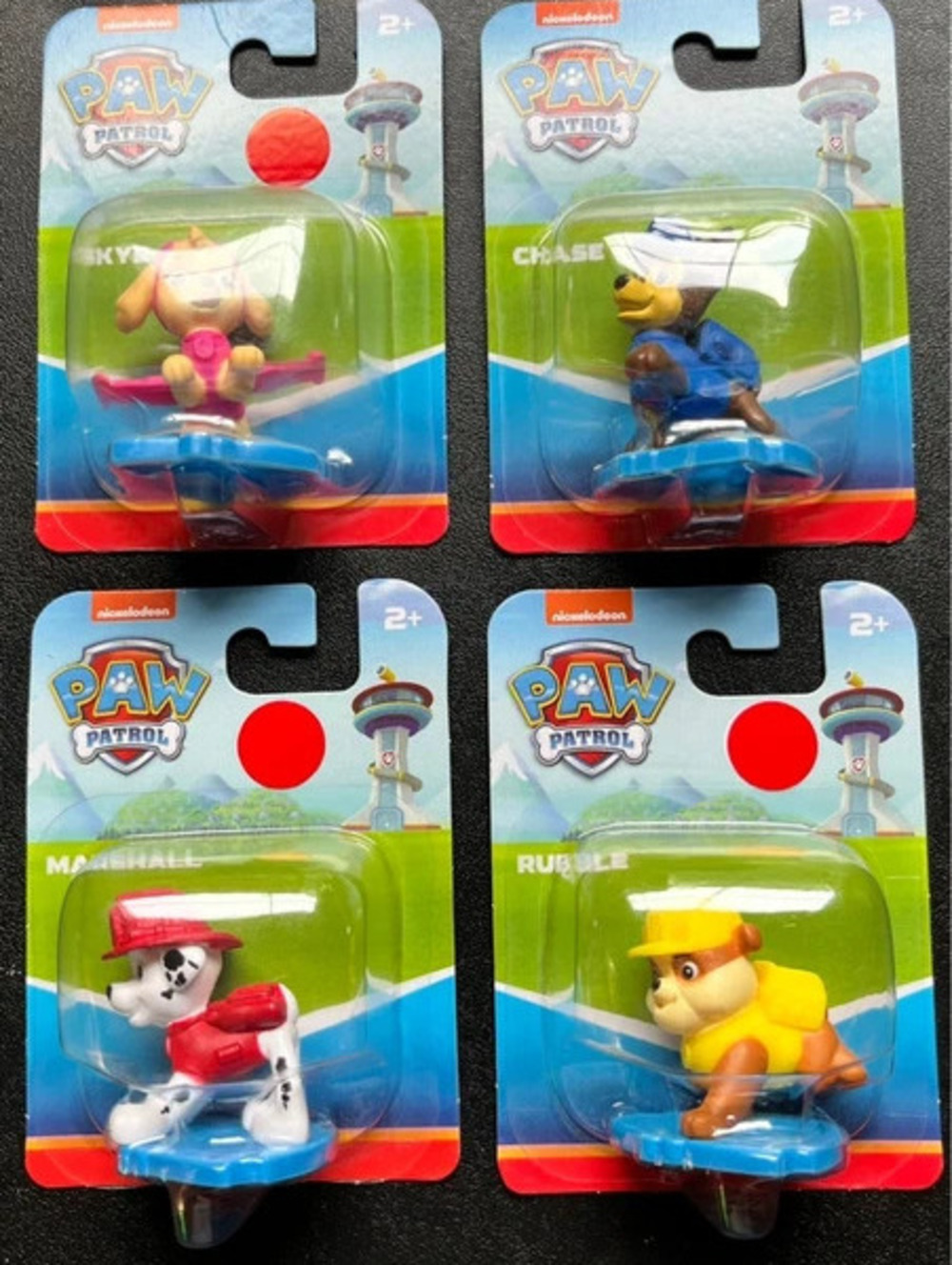 Paw Patrol mini figures perfect as cake toppers